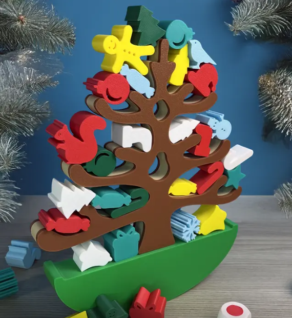 Christmas Tree Balance Stacking Game – Holiday Fun for Everyone!